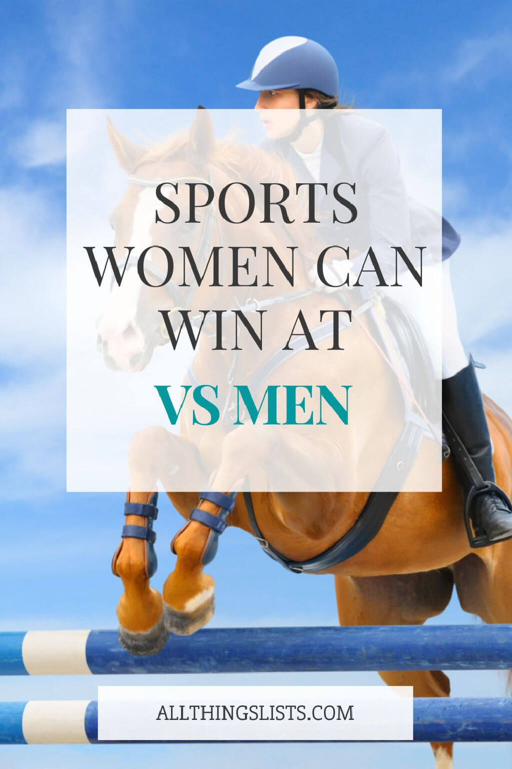 sports women can beat men at.